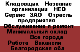 Кладовщик › Название организации ­ НЕО-Сервис, ЗАО › Отрасль предприятия ­ Обслуживание и ремонт › Минимальный оклад ­ 10 000 - Все города Работа » Вакансии   . Белгородская обл.,Белгород г.